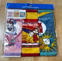 ディズニーリゾート　ミニタオルセット　3枚　ミッキー　ドナルド　ミニー