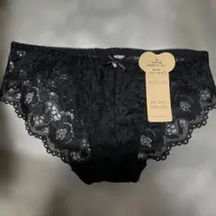新品レース付きブラックショーツ Mサイズ