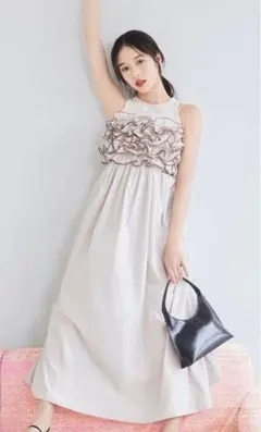 本日限定値下げ【美品】snidel(24ss)タンクセットフリルキャミワンピース