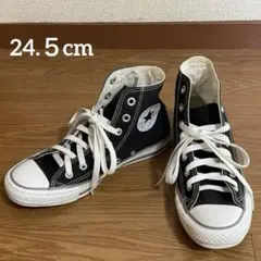 コンバース×アース オールスター レディース 24.5 ハイカット 黒 コラボのサムネイル