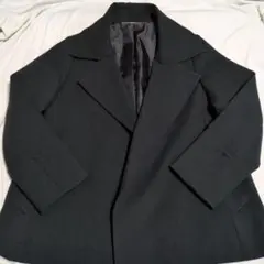 美品 ミラオーウェン ダブルブレストショートコート 黒 ブラック