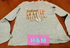 【H＆M】スパンコール ロンT 120☆長袖Tシャツ