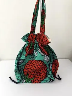 No535 アフリカン 巾着 （中）