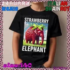 新品✩イタリアンブレインロット✩ティシャツ✩黒✩140