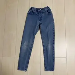 M.P.S. デニムブルー ストレッチスキニーパンツ140cm