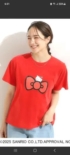HELLO KITTYコラボ Tシャツ 【新品】