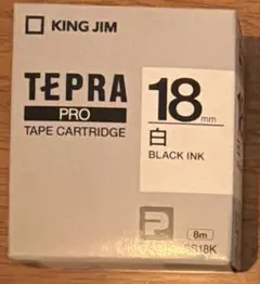 TEPRA テプラ テープ 18mm 白 純正 未使用 SS18Kのサムネイル