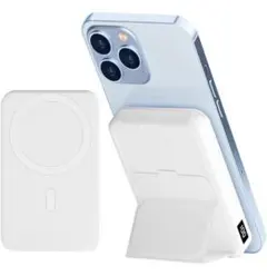 モバイルバッテリー 10000mAh MagSafe 急速充電 スマホスタンド付