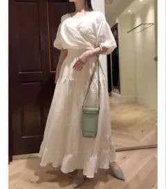 【田中みな実さん着用】スナイデル　カシュクールワンピース　0サイズ