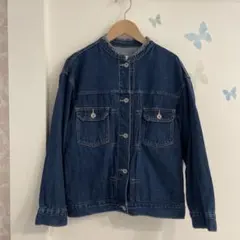 トゥモローランドEDITION TOKYOデザインノーカラーデニムジャケット 
