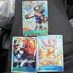 ワンピース　神の島の冒険　ブルックSRパラレル　レベッカSR　サボSR