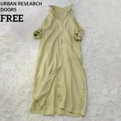 アーバンリサーチ ドアーズ リネン 100% バックタック シャツ ワンピース