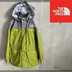 ノースフェイス マウンテンパーカー　フード取り外し可能　カーキデニムキッズ130