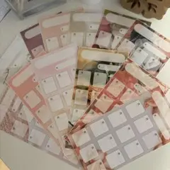積み立て貯金シート　ピンク① ※厚紙使用