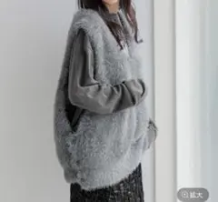 LOWRYSFARM ボタンシャギーベスト