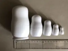 マトリョーシカ　無地 5個セット