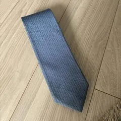 BVLGARI 幾何学模様 ネクタイ 青