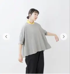 【新品タグ付】HEAVENLY/ヘブンリー　リネンポロシャツ　今期　ライトグレー 新品タグ付】HEAVENLY/ヘブンリー リネンポロシャツ 今期 ライトグレー