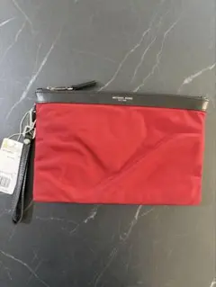 【新品未使用タグ付き】　マイケルコース クラッチバッグ レッド　ポーチ