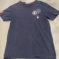 Hush Puppies Tシャツ ネイビー Mサイズ ワッペンのサムネイル