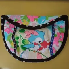 ハンドメイド　新品レトロ　動物柄ポーチ　③