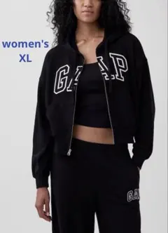 『新品』オーバーサイズ GAPフレンチテリージップアップパーカー　XL