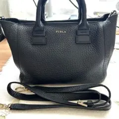 FURLA フルラ レザー 2way ショルダーバッグ ブラックのサムネイル