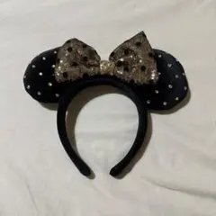 ディズニーミニードット柄リボン付きカチューシャ