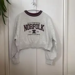 WEGO クロップドスウェット　グレー