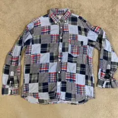 UP START 珍品、チェック柄&タンガリーシャツLサイズ