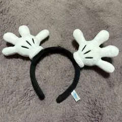 ディズニー　ミッキー手型カチューシャ