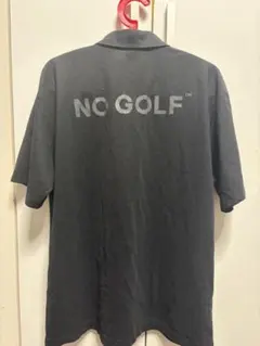 NO GOLF CLUBHAUS NO COFFEE ポロシャツ 黒 XXLのサムネイル