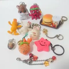 平成レトロ　キーホルダー　ストラップ　セット　まとめ売り