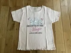 新品 女の子 ディズニープリンセス リブ 半袖 トップス Tシャツ 150センチ