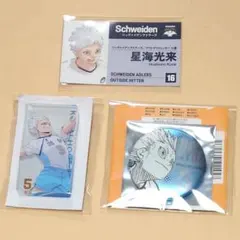 ハイキュー ファンパーク 缶バ 名刺 夏祭り ドミテリア 星海光来 3点セット