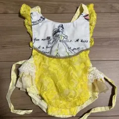 ほぼ新品 ディズニー ベビードレス ロンパース ワンピース 美女と野獣