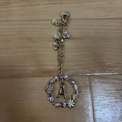イニシャルA バッグチャーム フラワーモチーフのサムネイル