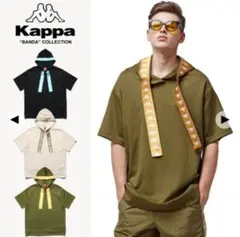 Kappa BANDA COLLECTION フード付きパーカー オリーブ
