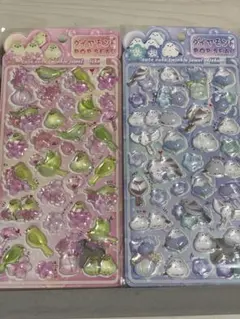 ダイヤモンドポップシール2枚セット シマエナガ　小鳥