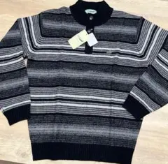 クロコダイル メンズボタン付きハイネックニット Lサイズ(新品未使用)