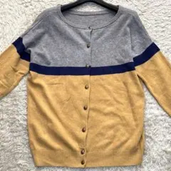 バーバリーブルーレーベル　ニットカーディガン　カシミヤ　伸縮性　38　Mサイズ