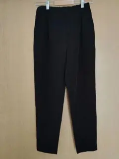 【Ranan】テーパードパンツ　ブラック　オフィス