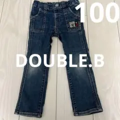 ダブルビーデニムパンツ100