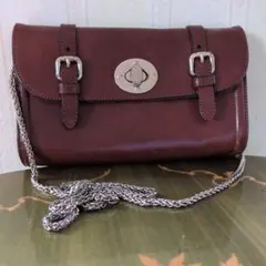 Massimo Dutti レザーショルダーバッグ チェーンストラップのサムネイル