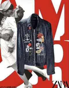 ZARA ショートブルゾン シワ加工 44(XL) 廃盤 完売品のサムネイル