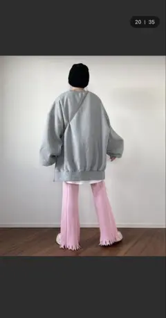 【ほぼ未使用】　wee9s ピンク　フレアパンツ