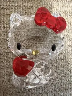 スワロフスキー ハローキティレッドアップル レッド リボン 猫 1096878