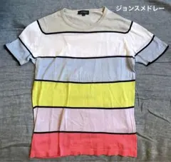 ジョンスメドレー　 JOHN SMEDLEY ボーダー　コットンニット　半袖