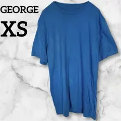 美品✨GEORGE 青 Tシャツ 【XS】半袖 トップス カットソー
