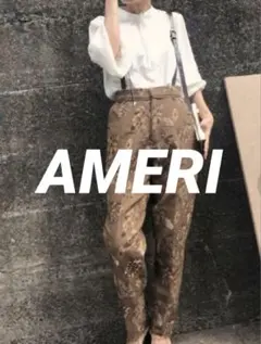 【美品】Ameri VIOLET NOBLE 2WAY PANTS ブラウン Sのサムネイル